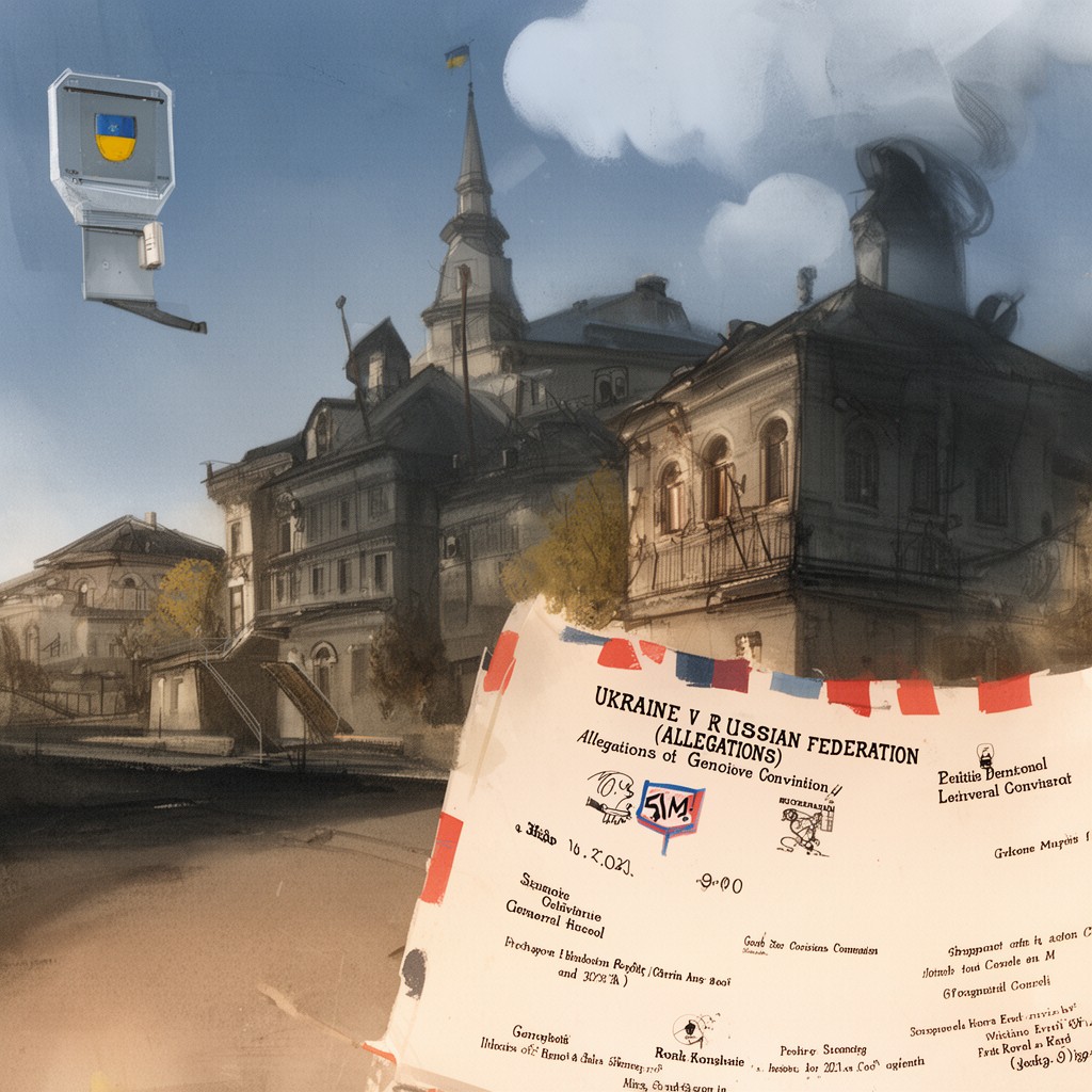 AI-generated illustration of Ukraine v. Russian Federation (Allegations of Genocide)