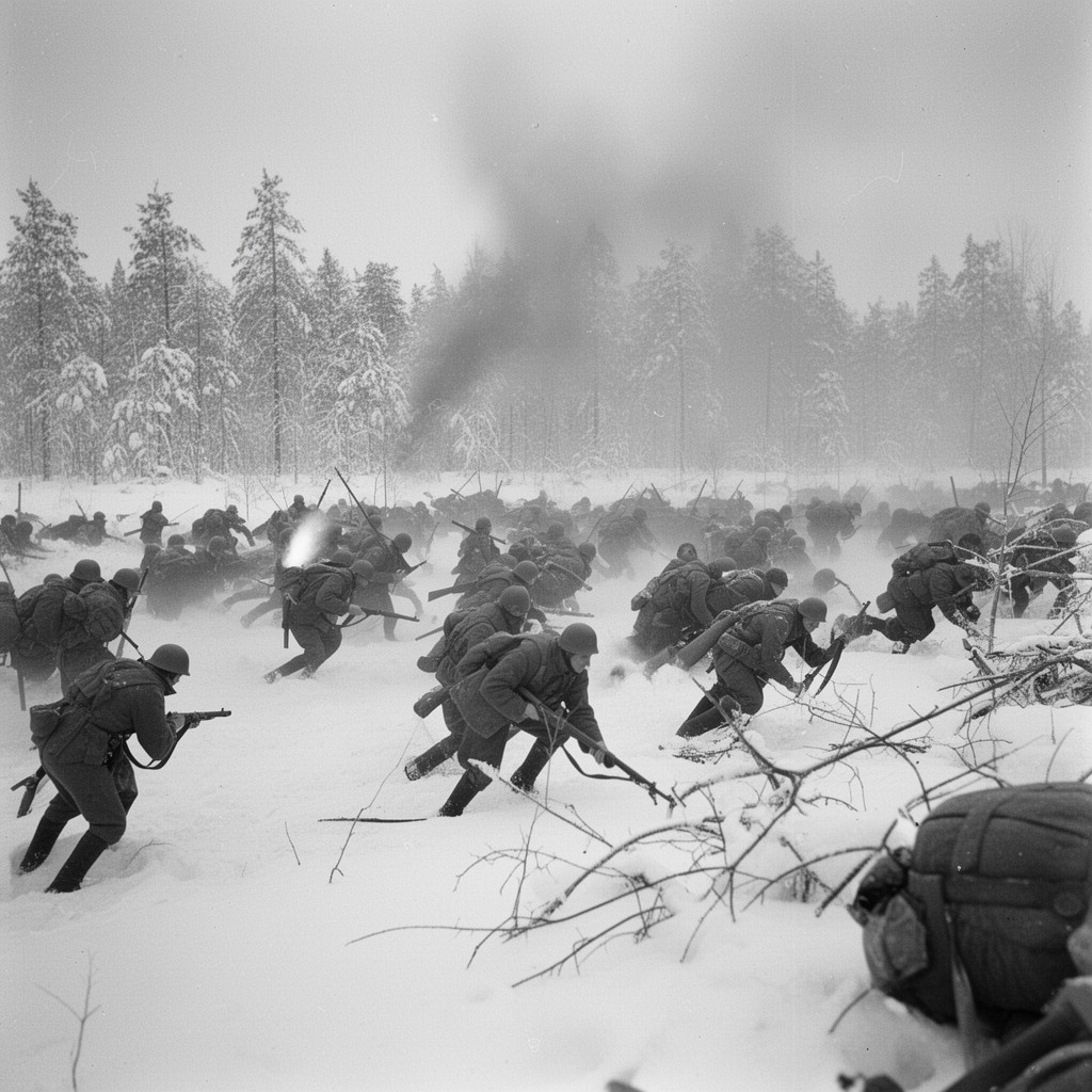 AI-generated illustration of Battle of Kollaa