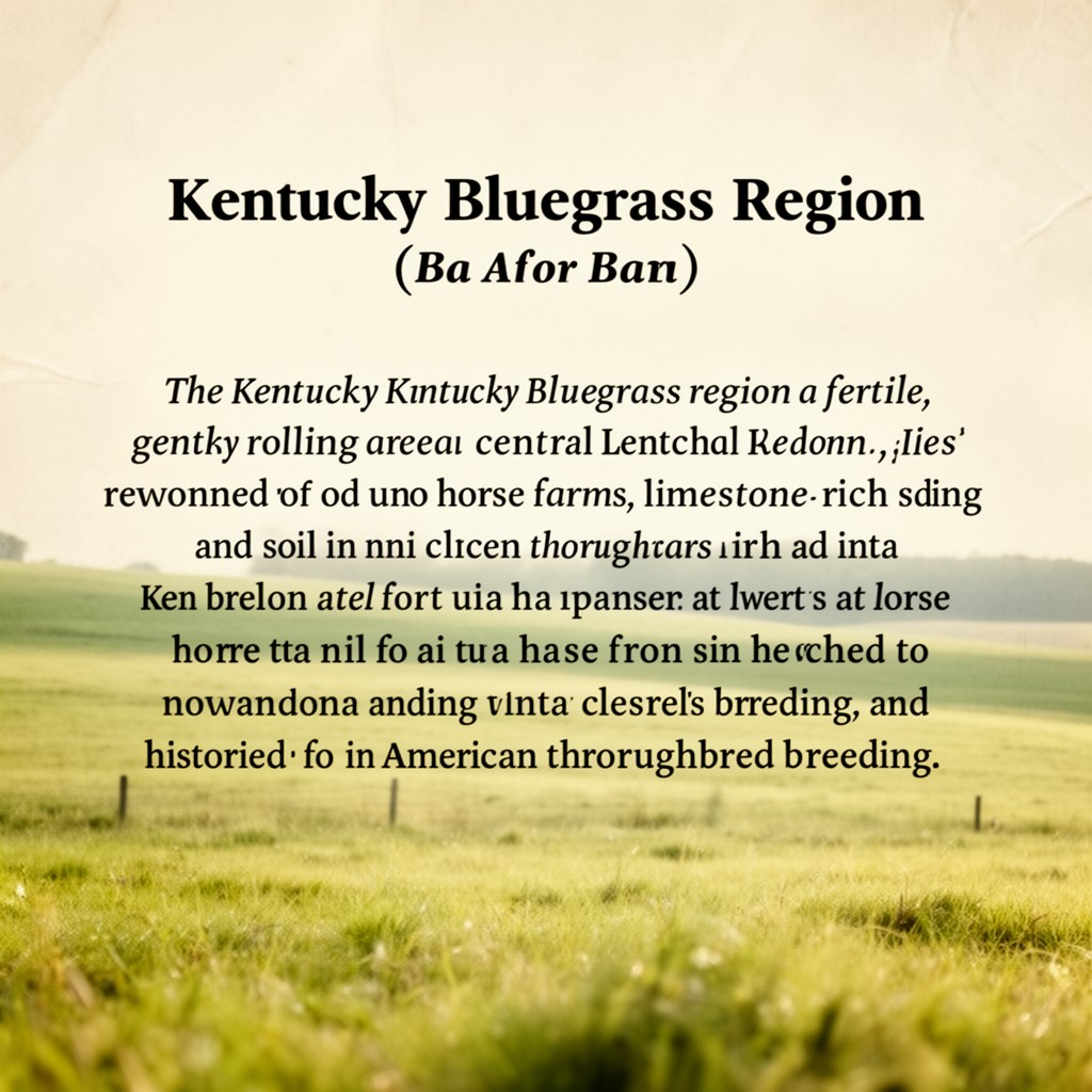 AI-generated illustration of Kentucky Bluegrass region