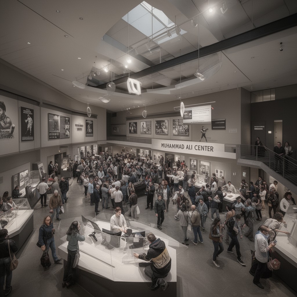 AI-generated illustration of Muhammad Ali Center