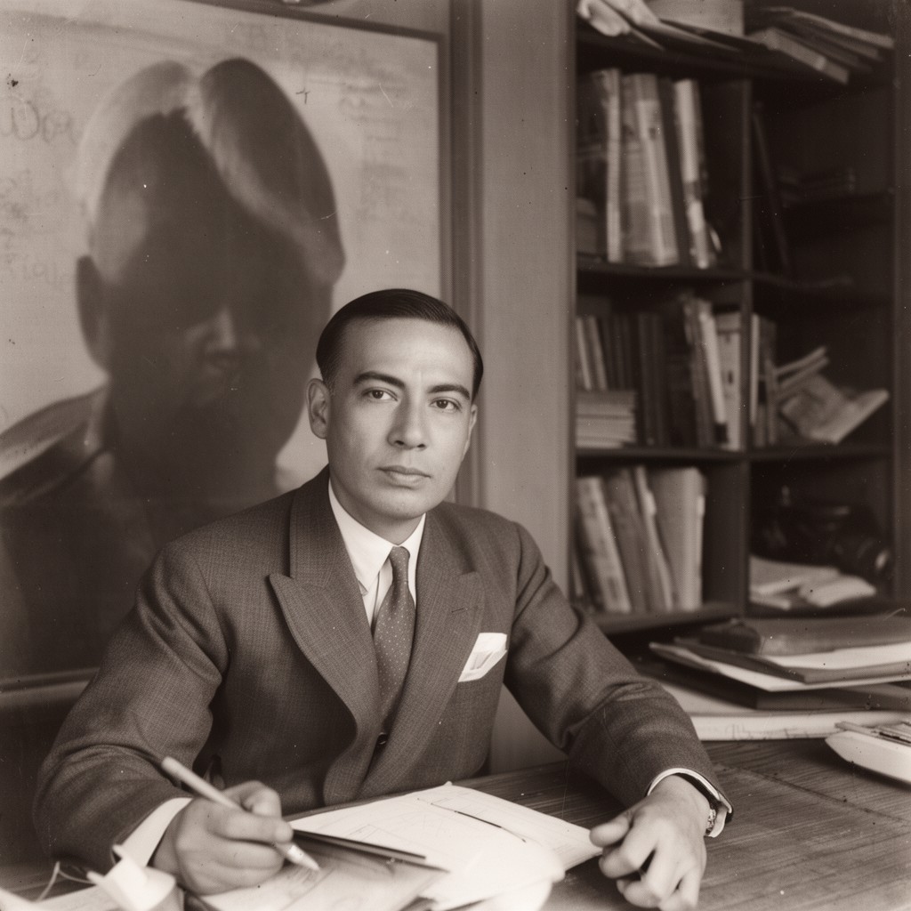 AI-generated illustration of Manuel Roxas
