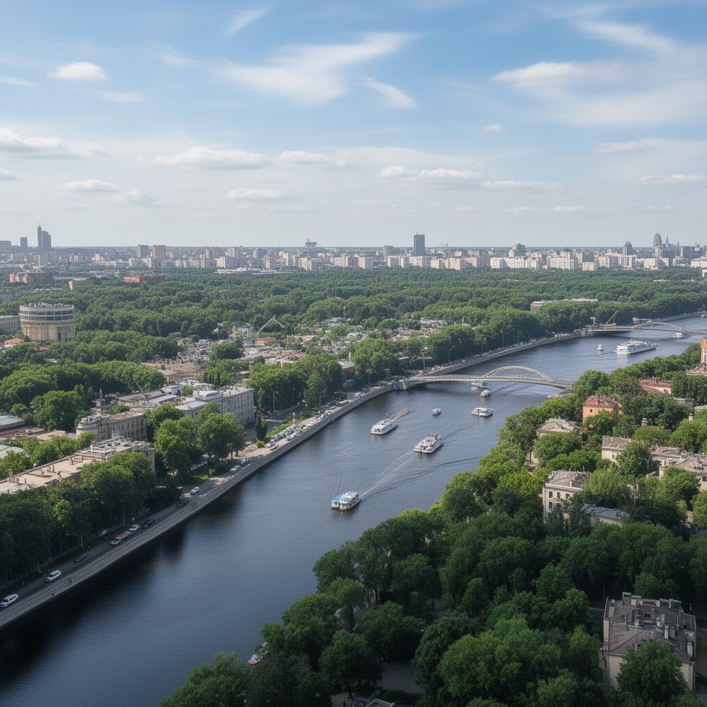 AI-generated illustration of Moscow Canal