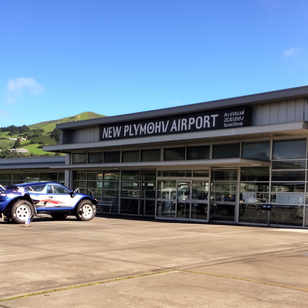 AI-generated illustration of New Plymouth Airport
