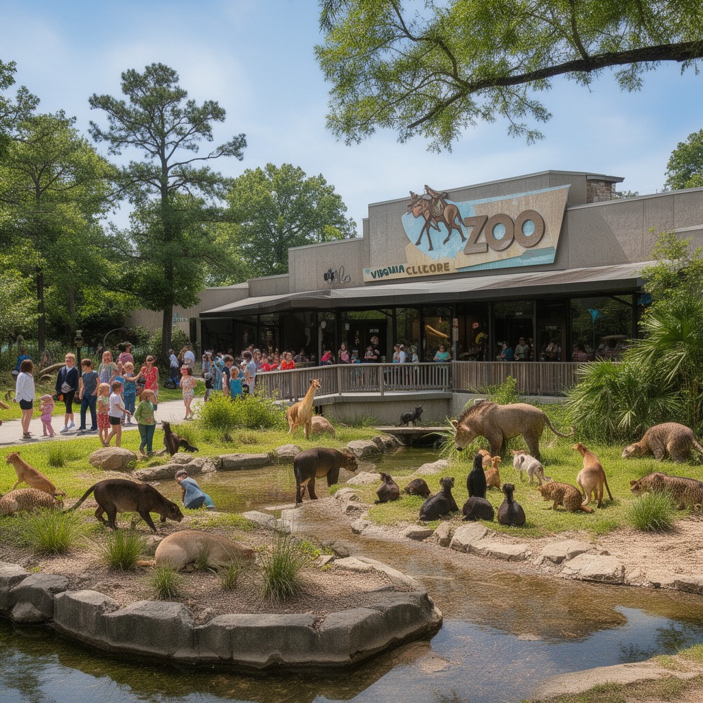 AI-generated illustration of Virginia Zoo