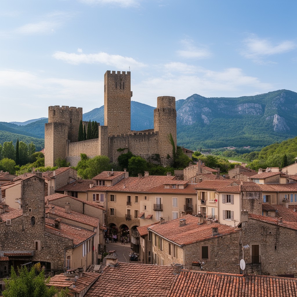 AI-generated illustration of Foix