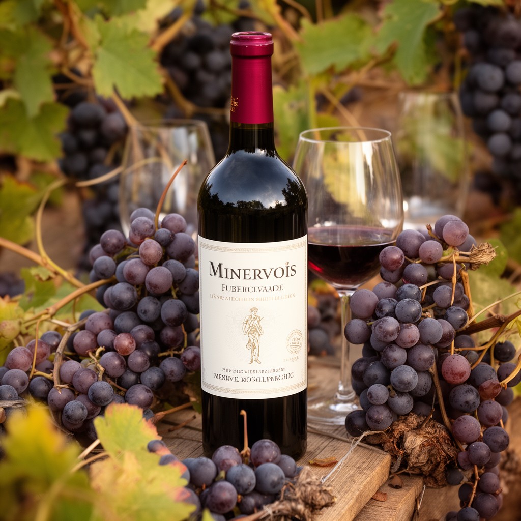 AI-generated illustration of Minervois AOC