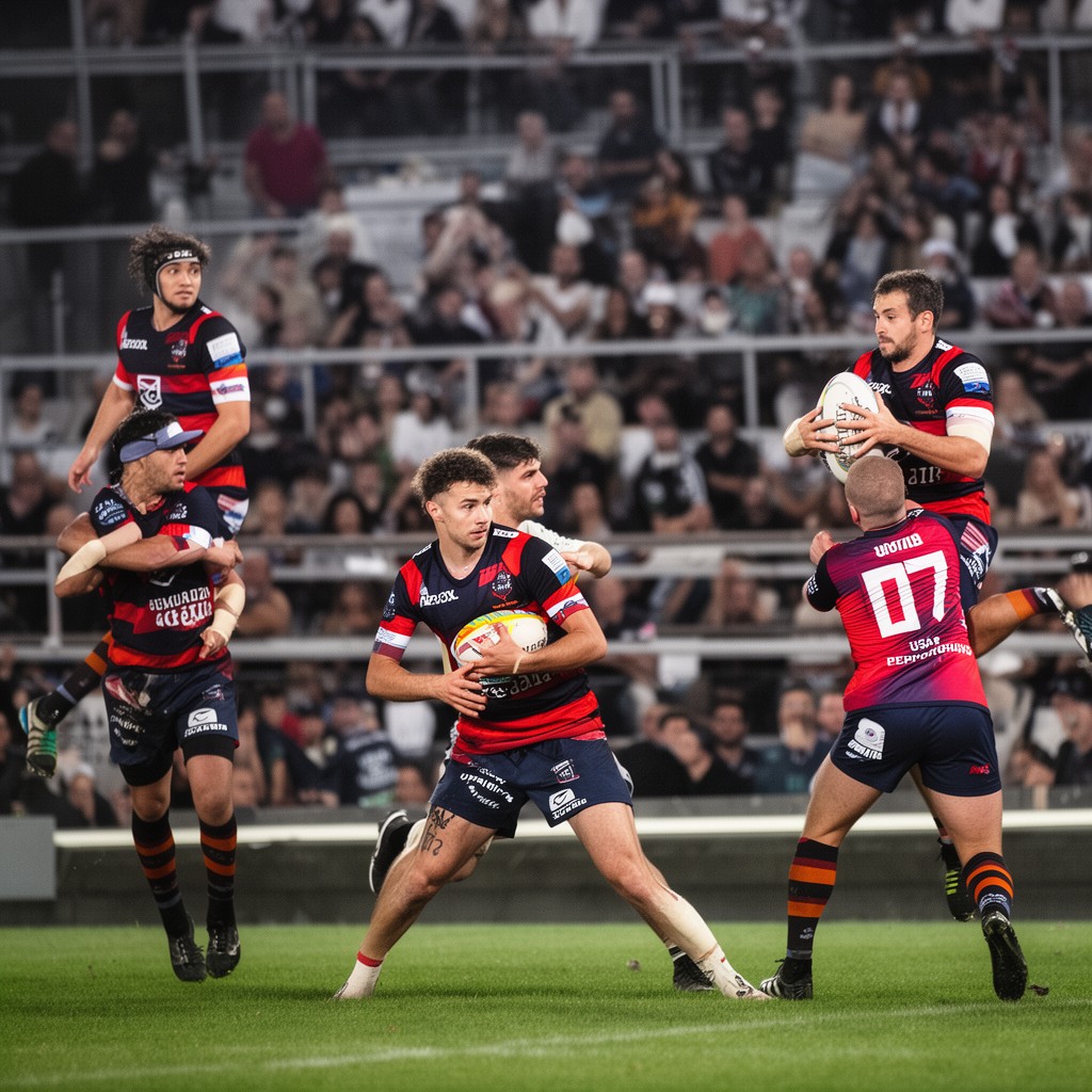 AI-generated illustration of USAP Perpignan