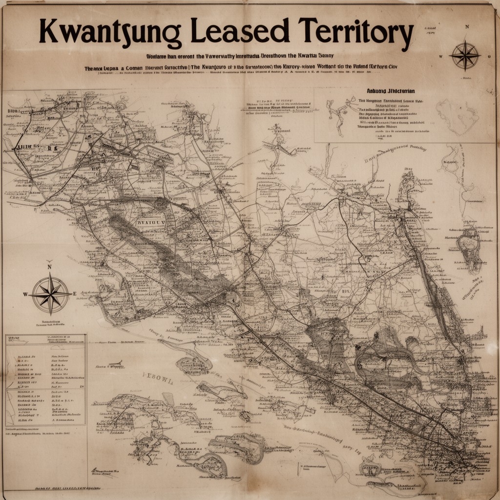 AI-generated illustration of Kwantung Leased Territory