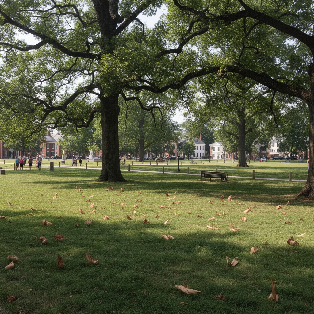 AI-generated illustration of Lexington Battle Green