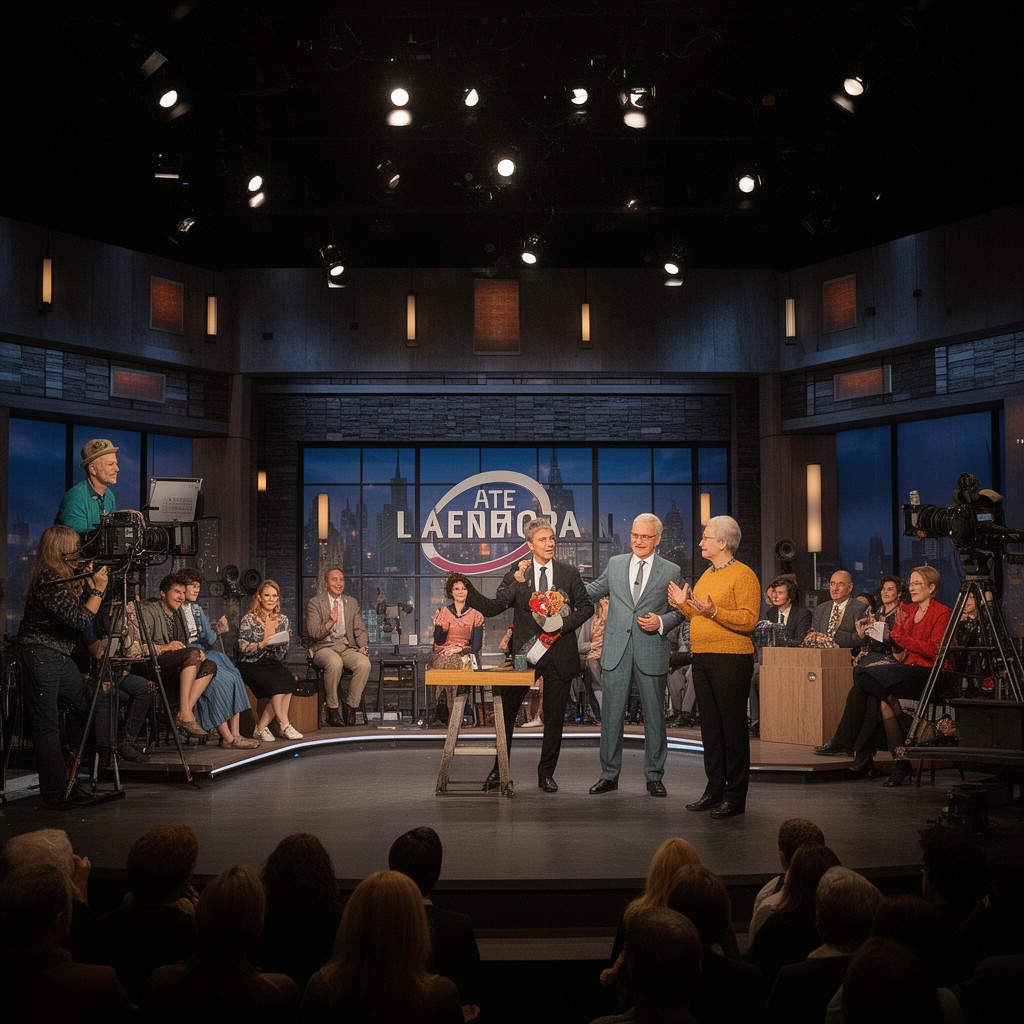 AI-generated illustration of Late Night with David Letterman