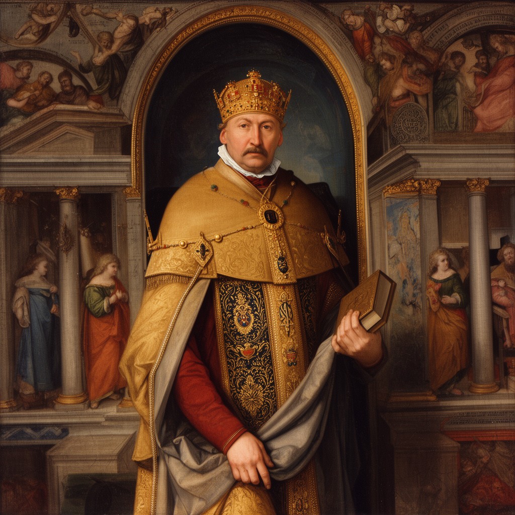 AI-generated illustration of French Cardinal Jean de Bilhères