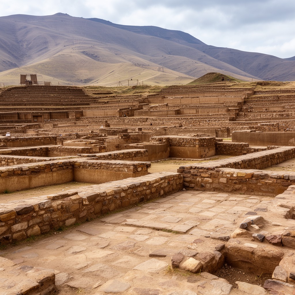 AI-generated illustration of Caral