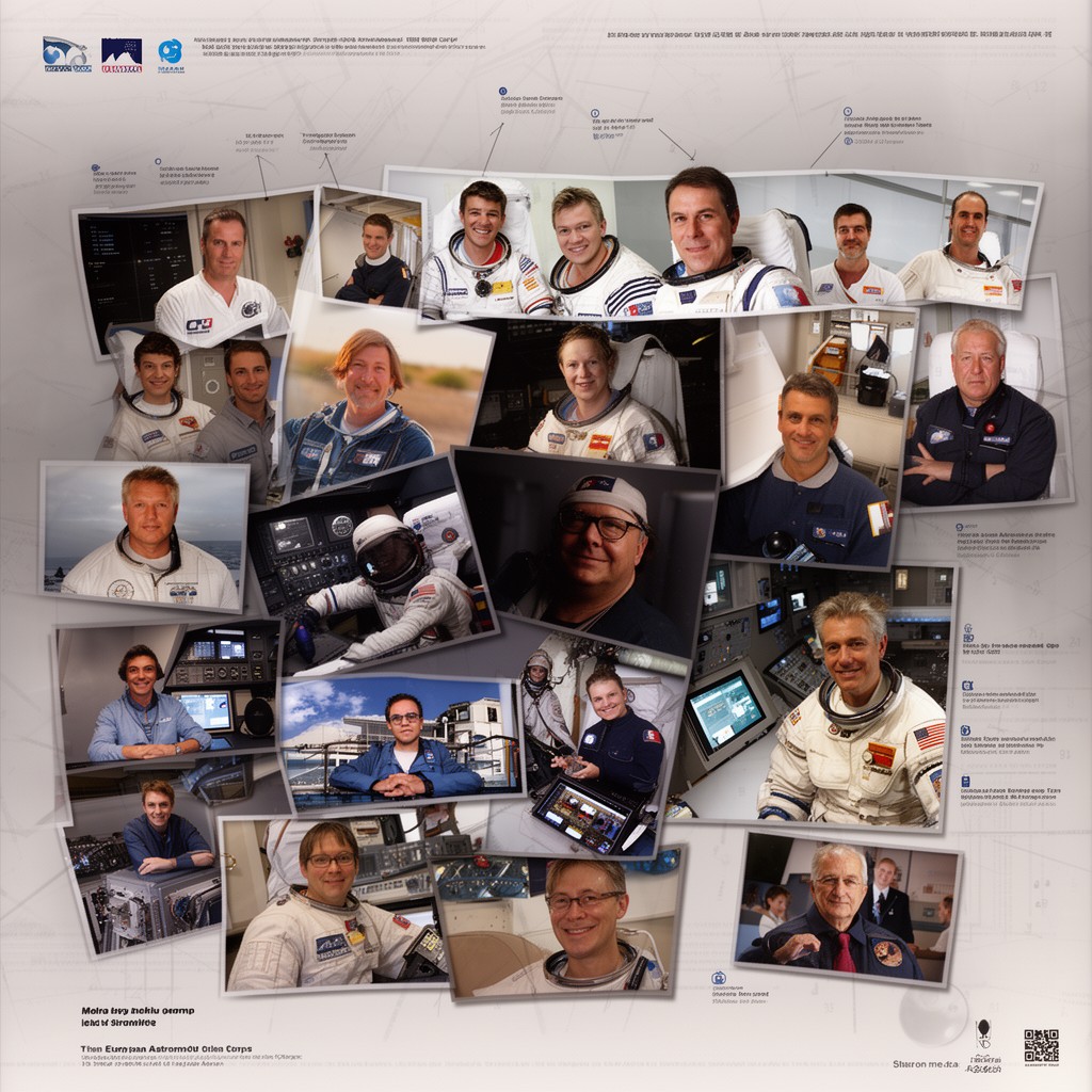 AI-generated illustration of European Astronaut Corps