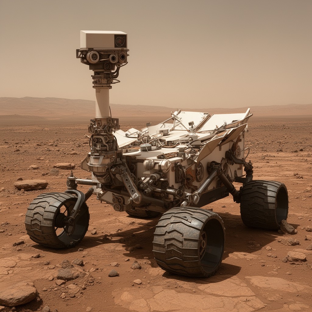 AI-generated illustration of Mars Science Laboratory