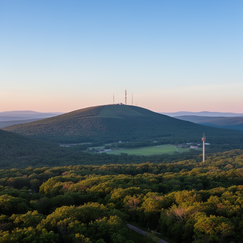 AI-generated illustration of Mount Wachusett