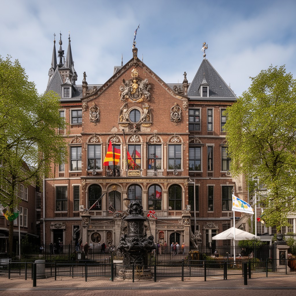 AI-generated illustration of Leeuwarden City Palace