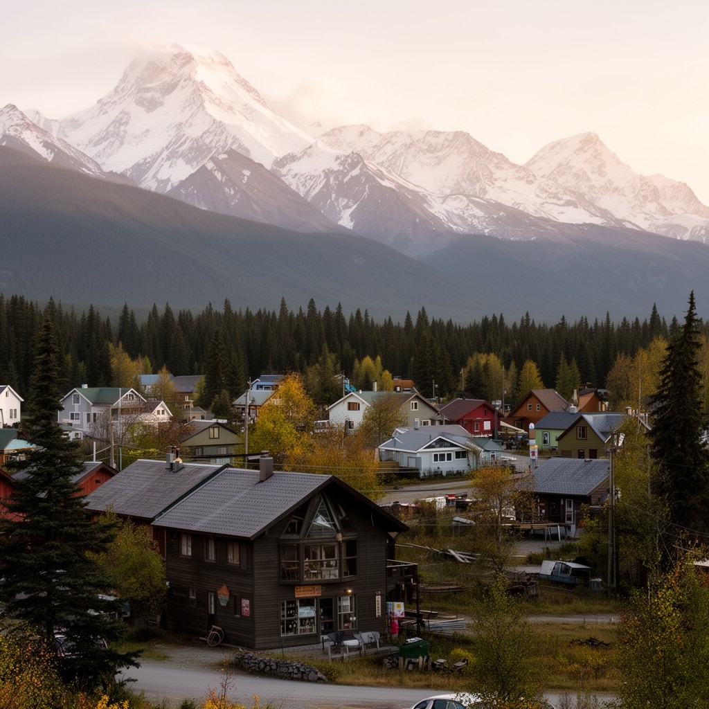 AI-generated illustration of Talkeetna