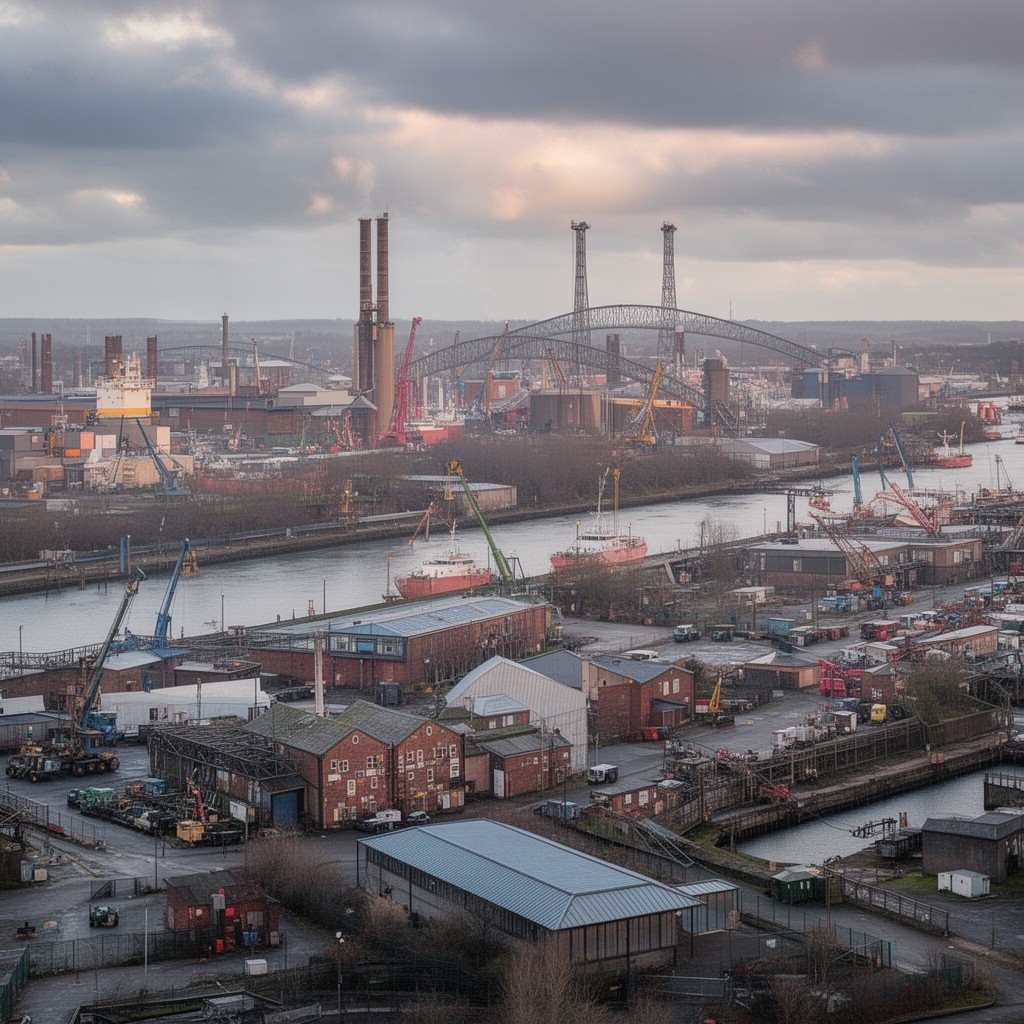 AI-generated illustration of Ellesmere Port
