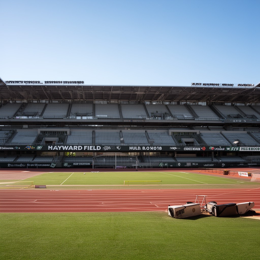 AI-generated illustration of Hayward Field