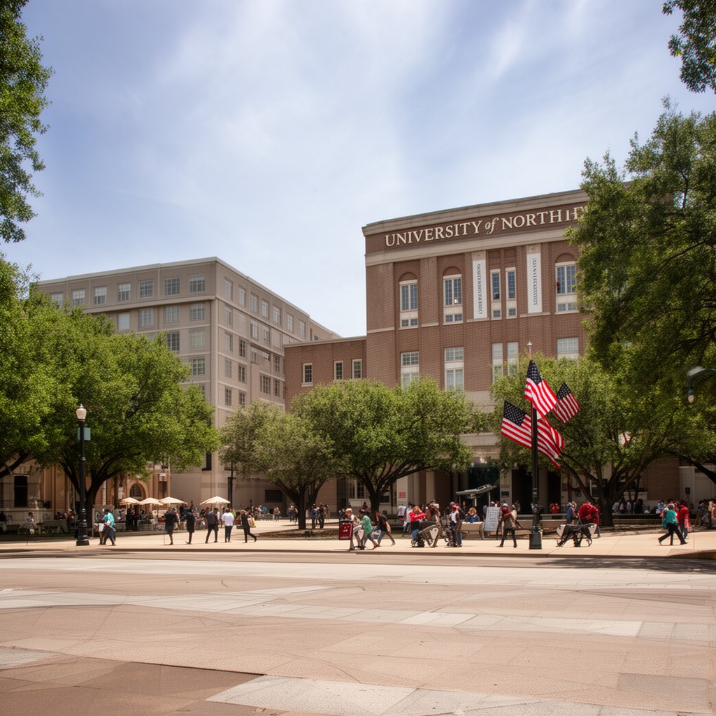 AI-generated illustration of University of North Texas