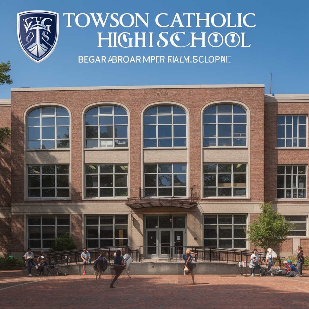 AI-generated illustration of Towson Catholic High School