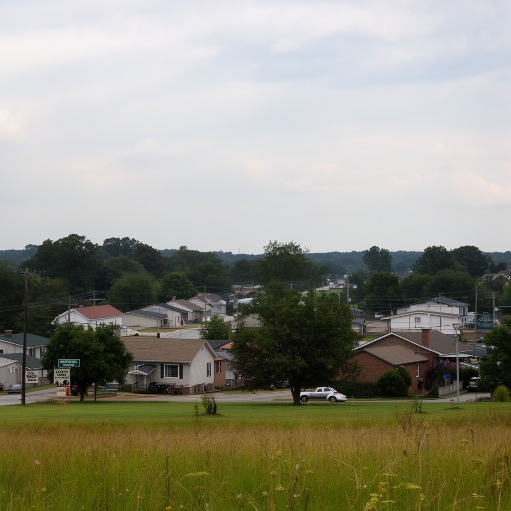 AI-generated illustration of Harpersville, Alabama