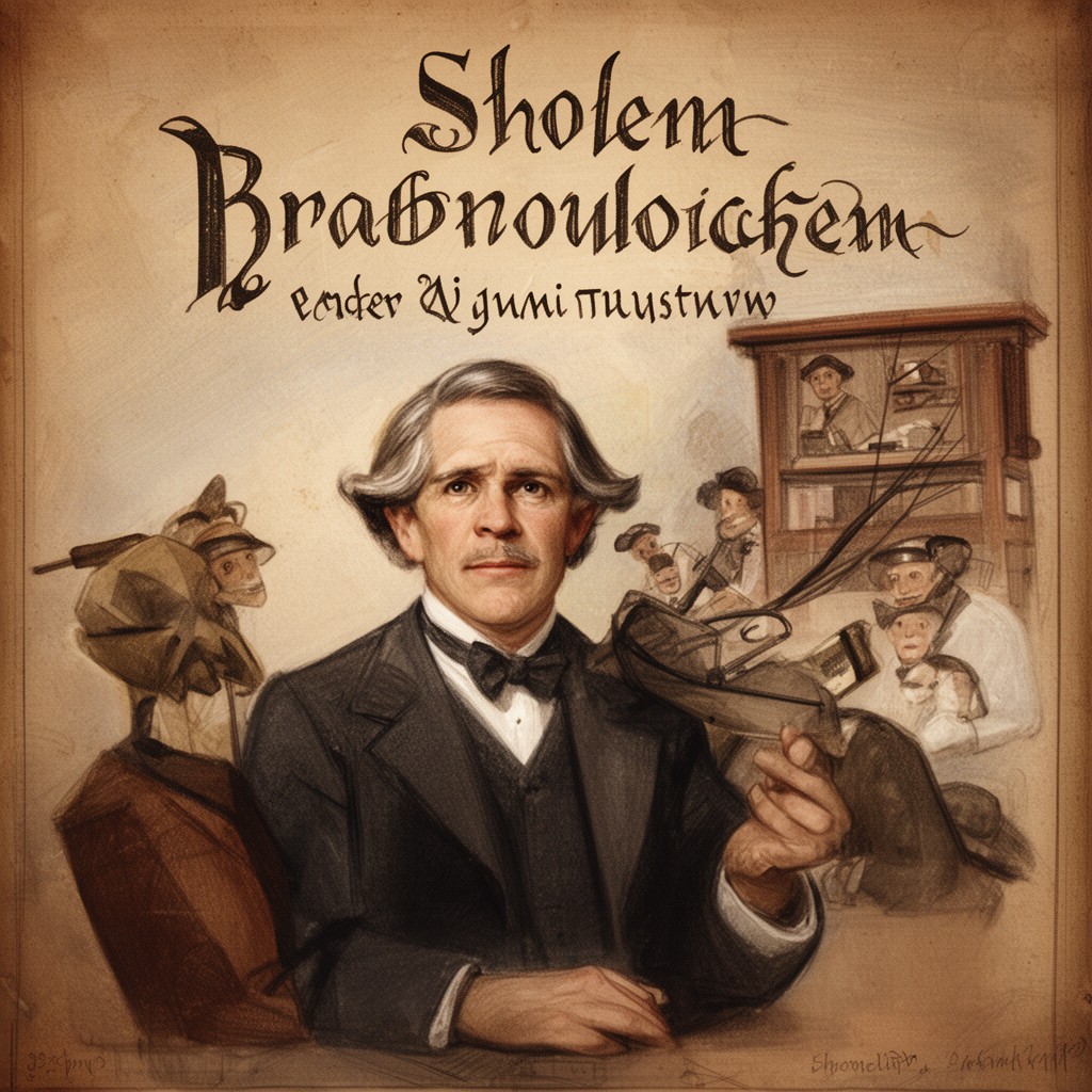 AI-generated illustration of Sholem Rabinovich