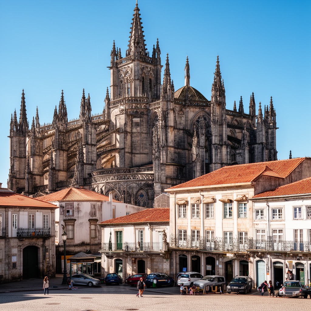 AI-generated illustration of Batalha, Portugal