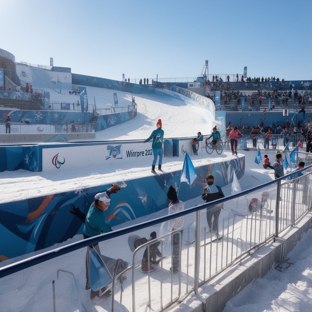AI-generated illustration of 2022 Winter Paralympics