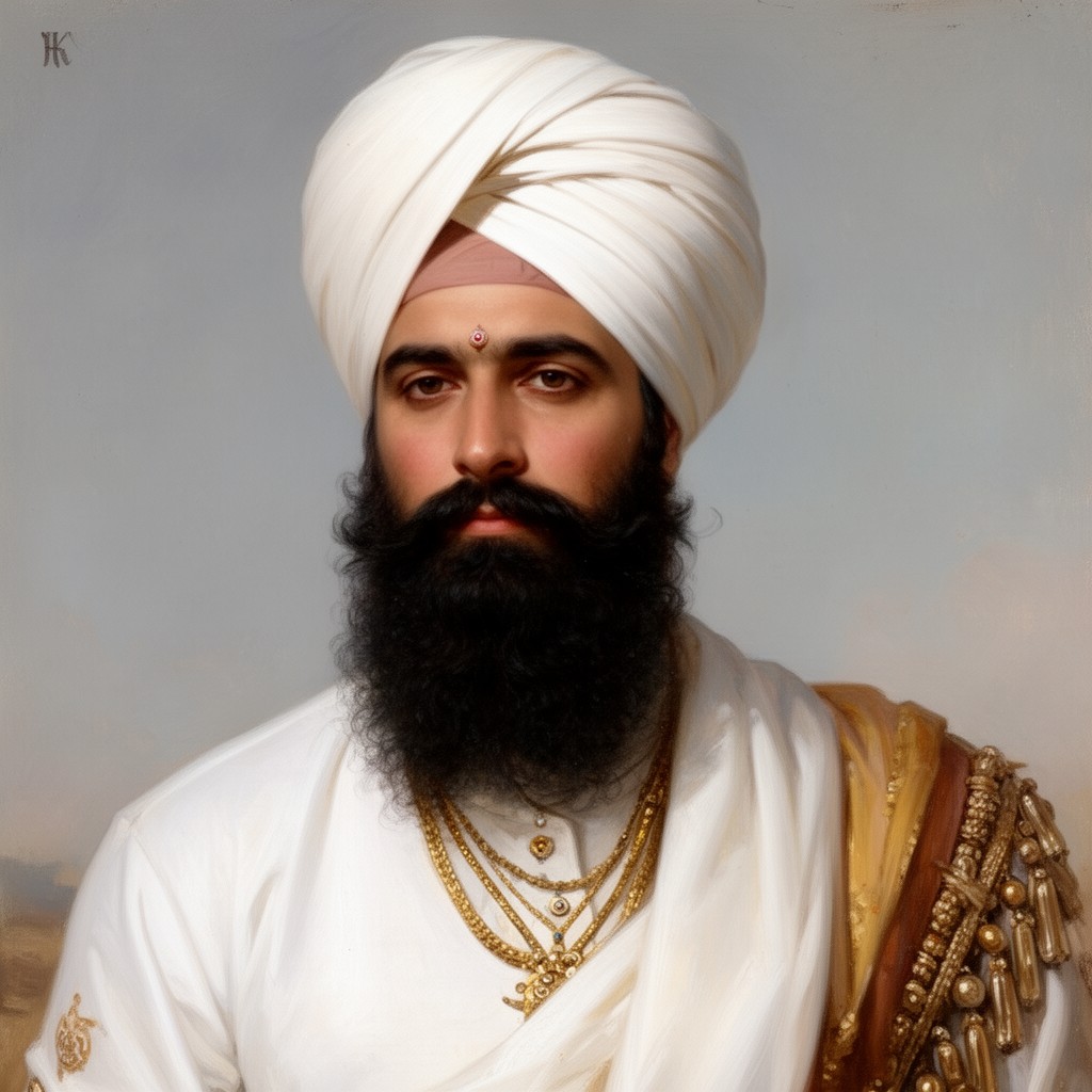 AI-generated illustration of Hari Singh Nalwa