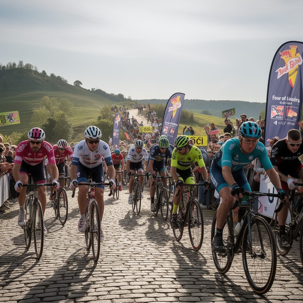 AI-generated illustration of Tour of Flanders