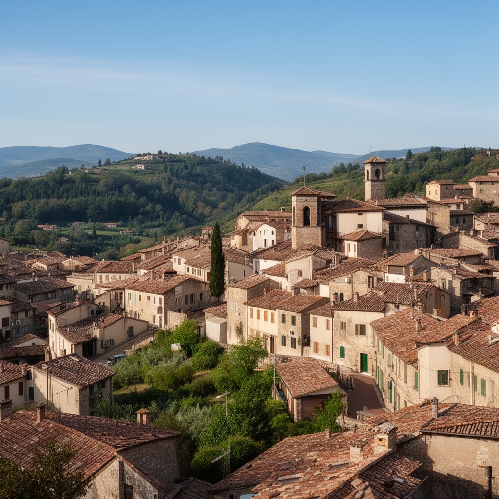 AI-generated illustration of Fermignano
