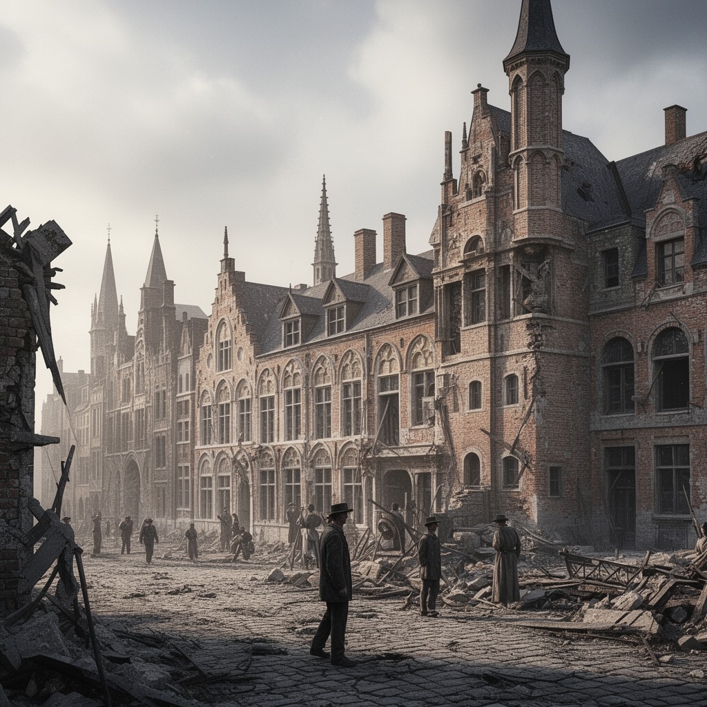 AI-generated illustration of Ypres