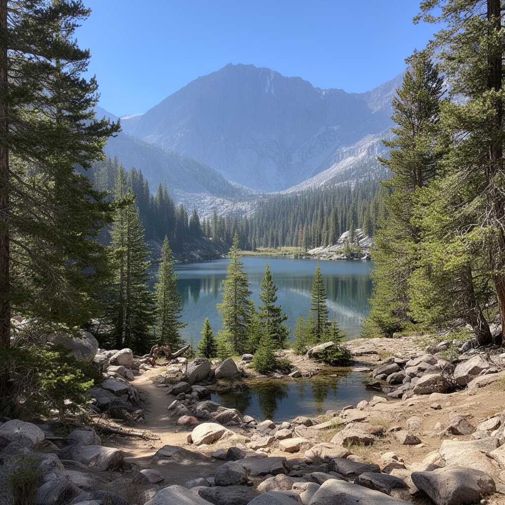 AI-generated illustration of Franklin Lakes Trail