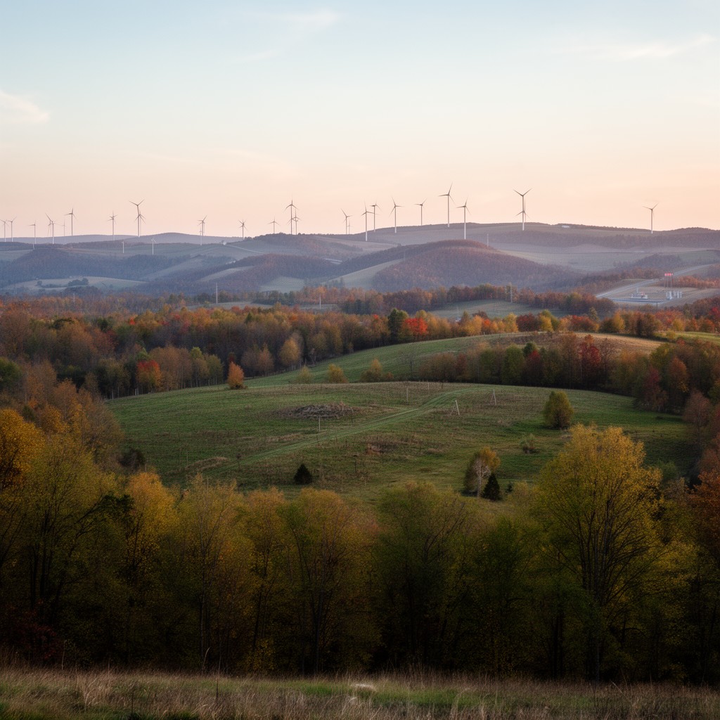 AI-generated illustration of Somerset County, Pennsylvania