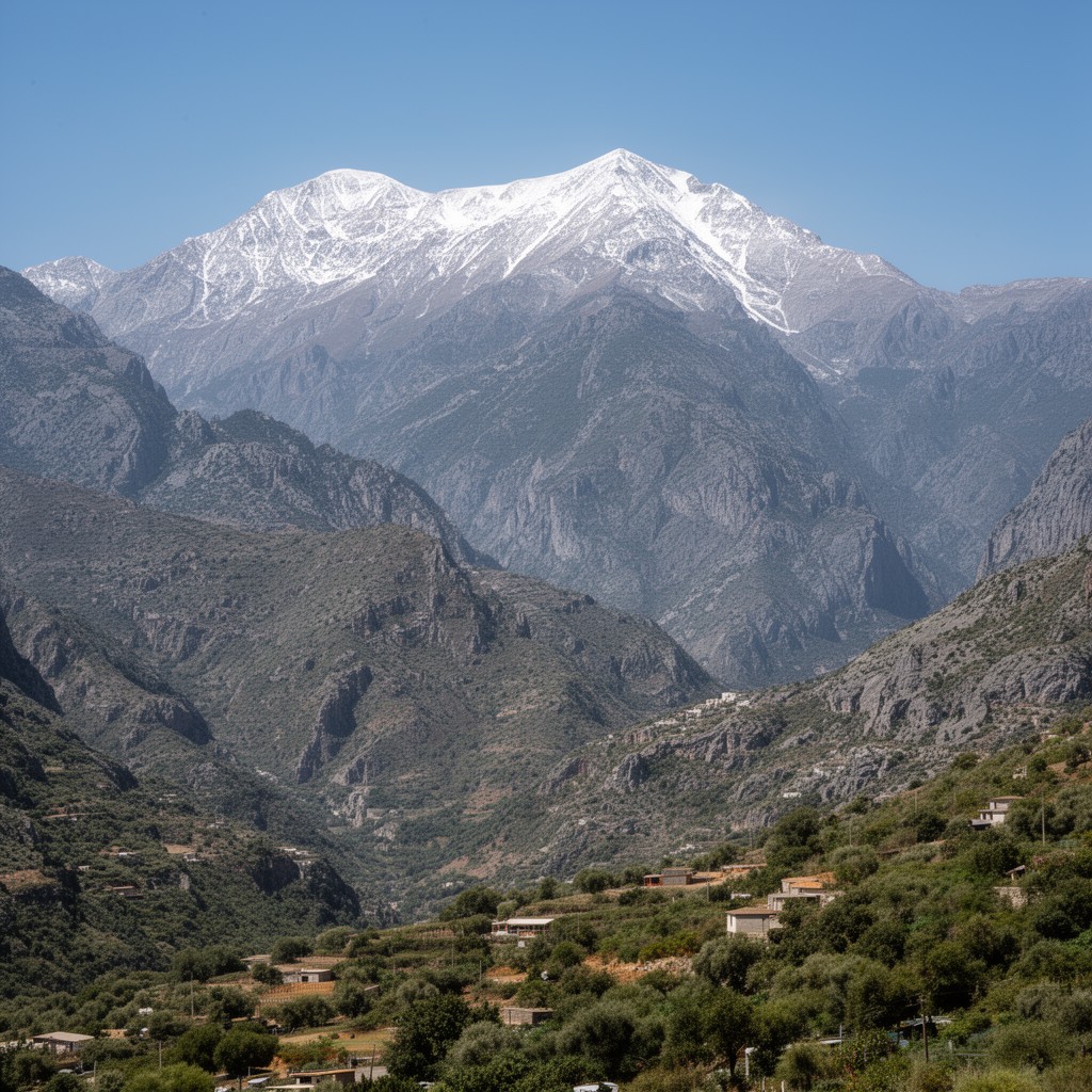 AI-generated illustration of White Mountains