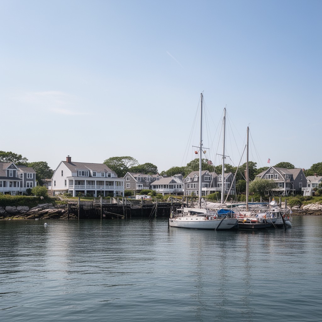 AI-generated illustration of Stage Harbor