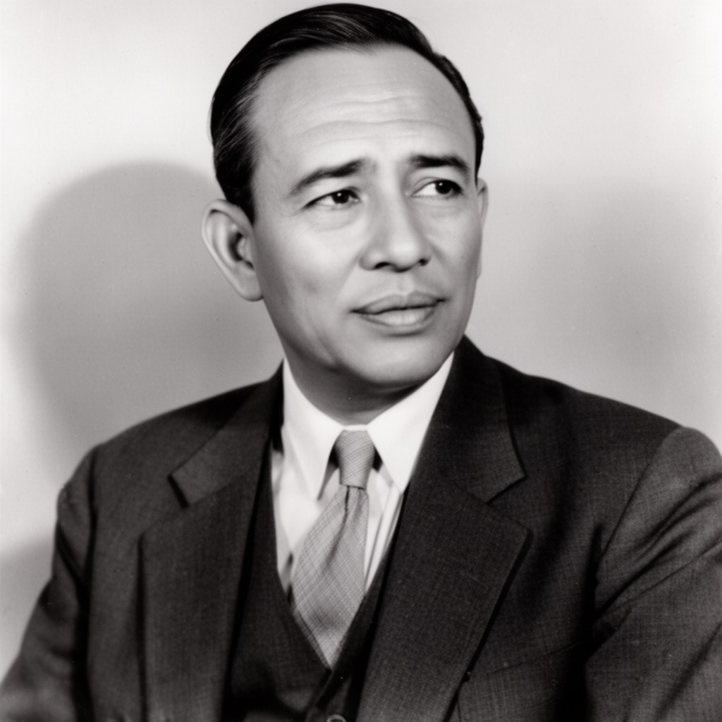 AI-generated illustration of Elpidio Quirino