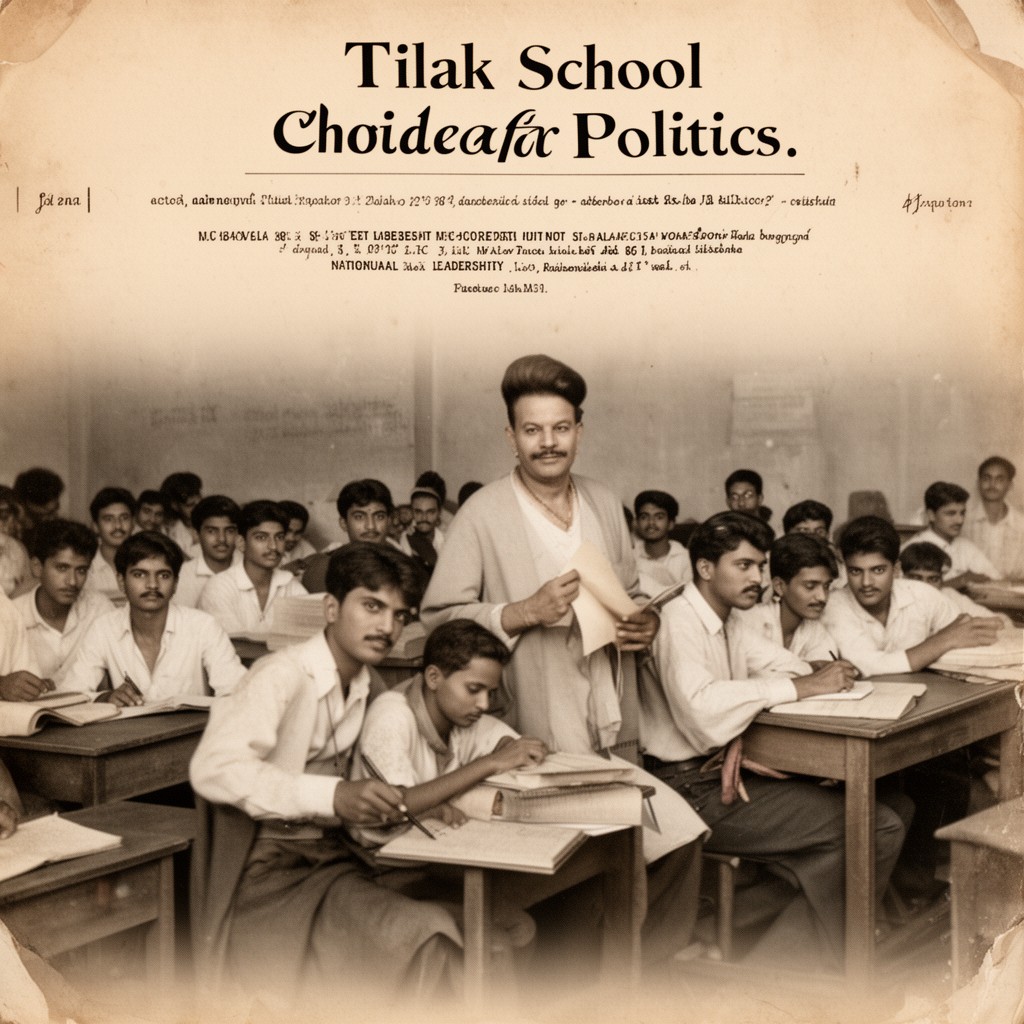 AI-generated illustration of Tilak School of Politics