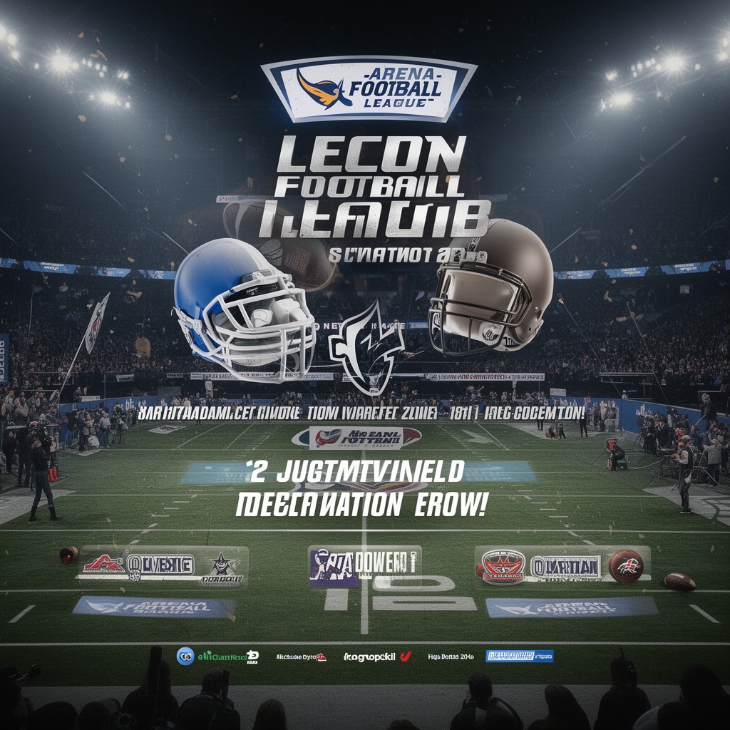 AI-generated illustration of Arena Football League