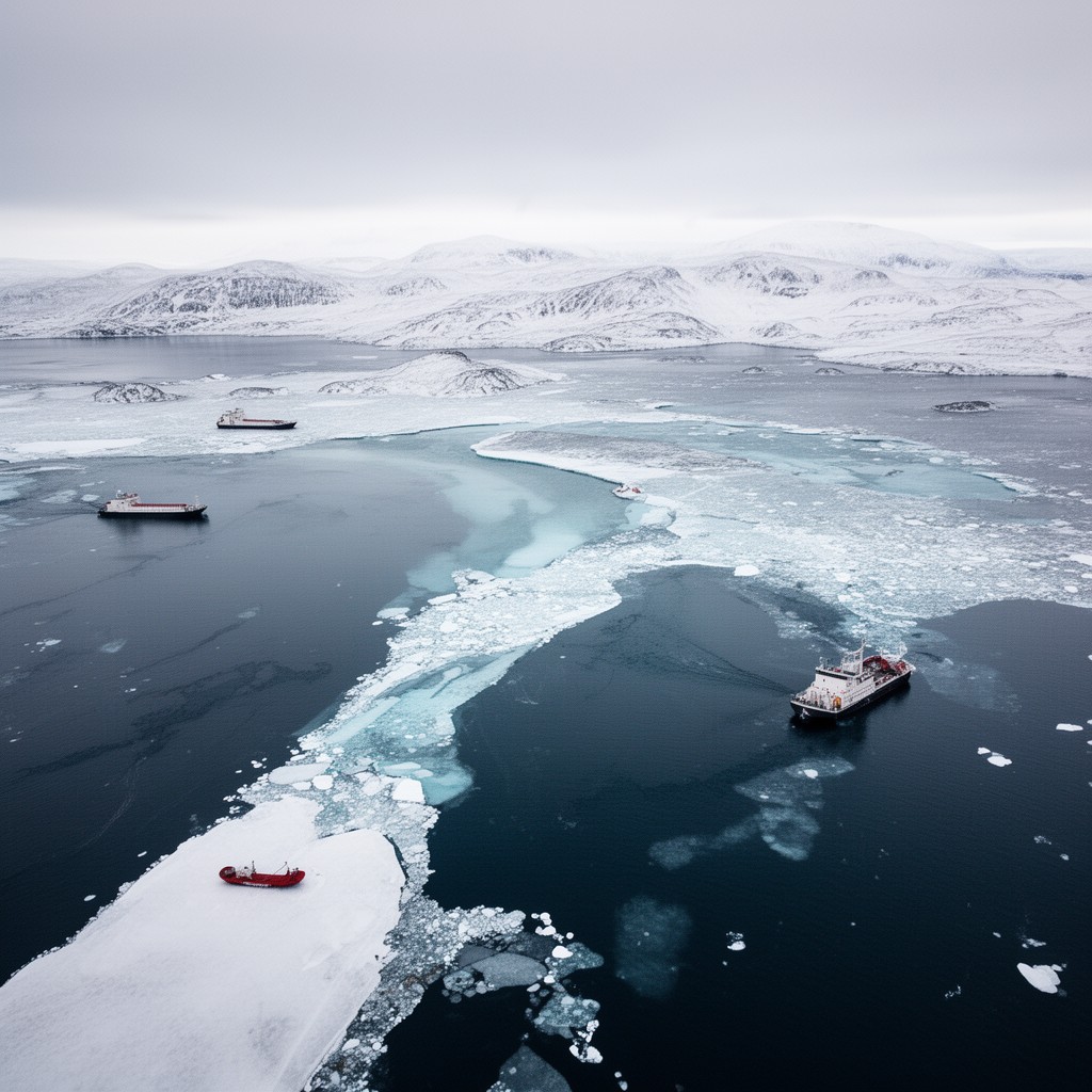 AI-generated illustration of Hudson Strait