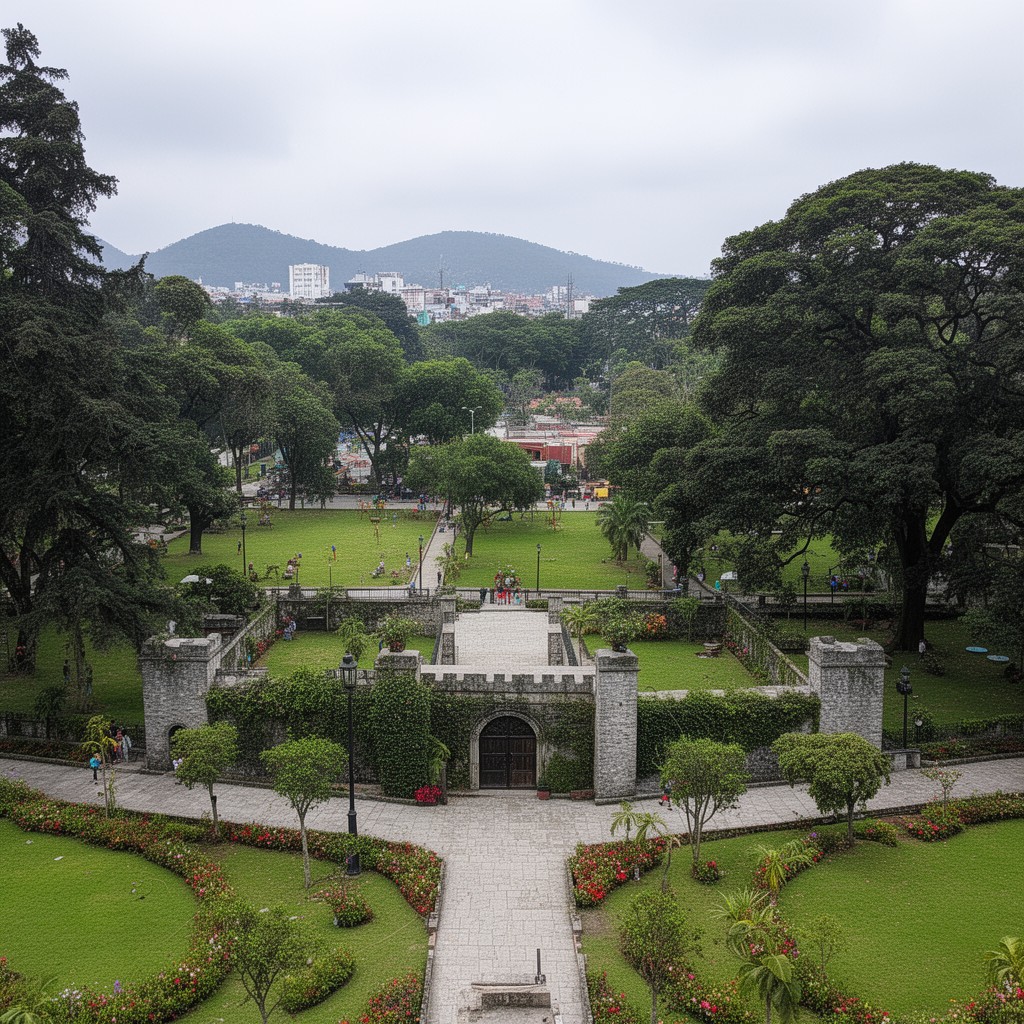 AI-generated illustration of Parque Castillo