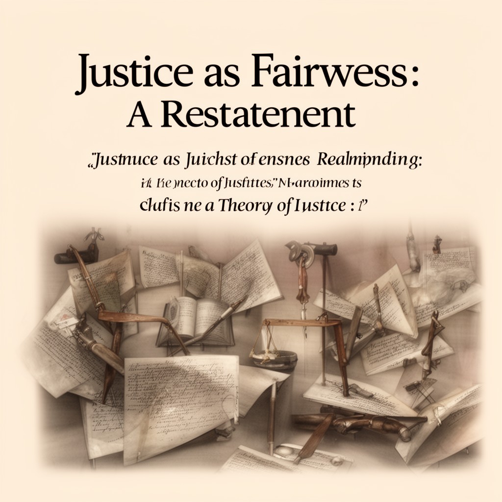 AI-generated illustration of Justice as Fairness: A Restatement