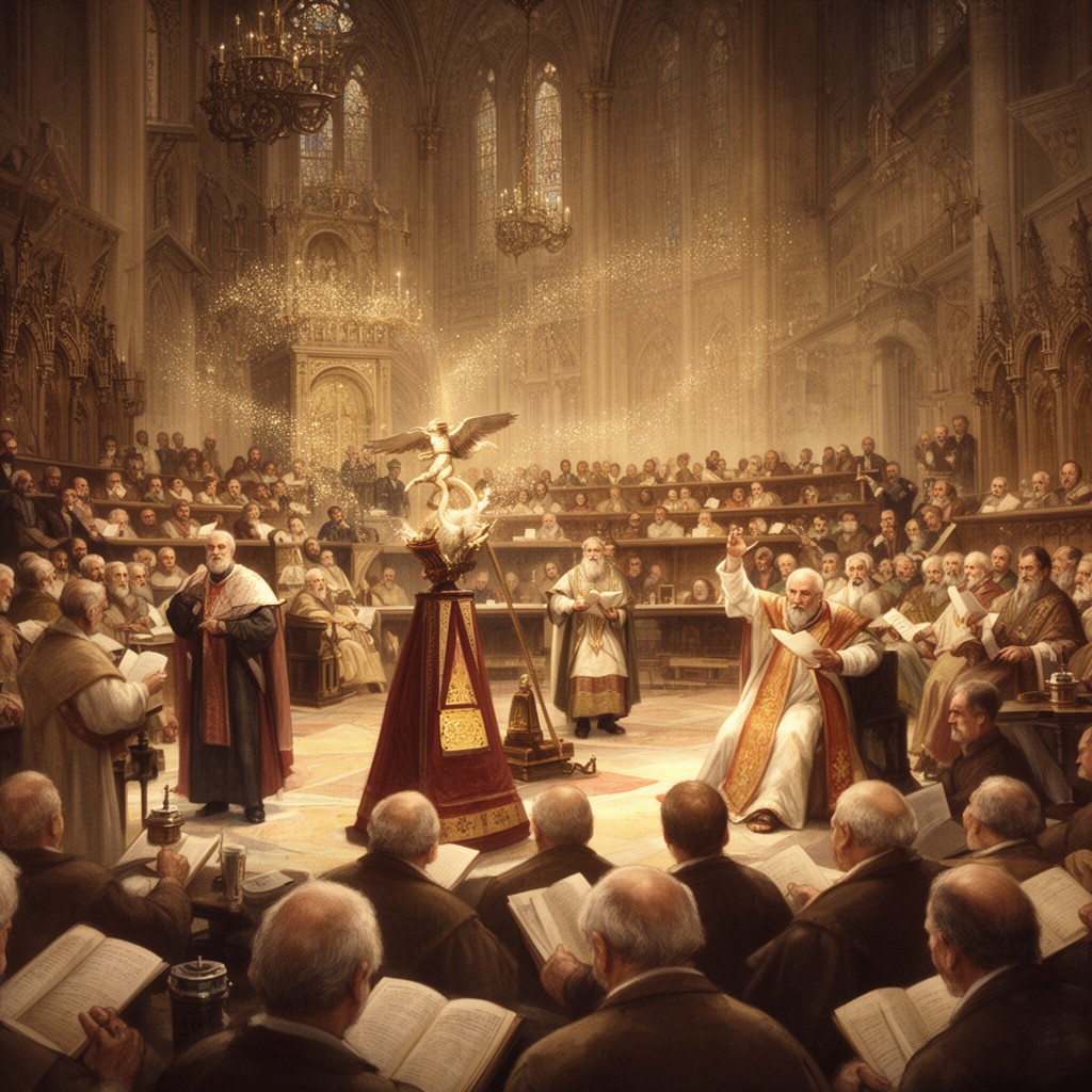 AI-generated illustration of Fourth Lateran Council