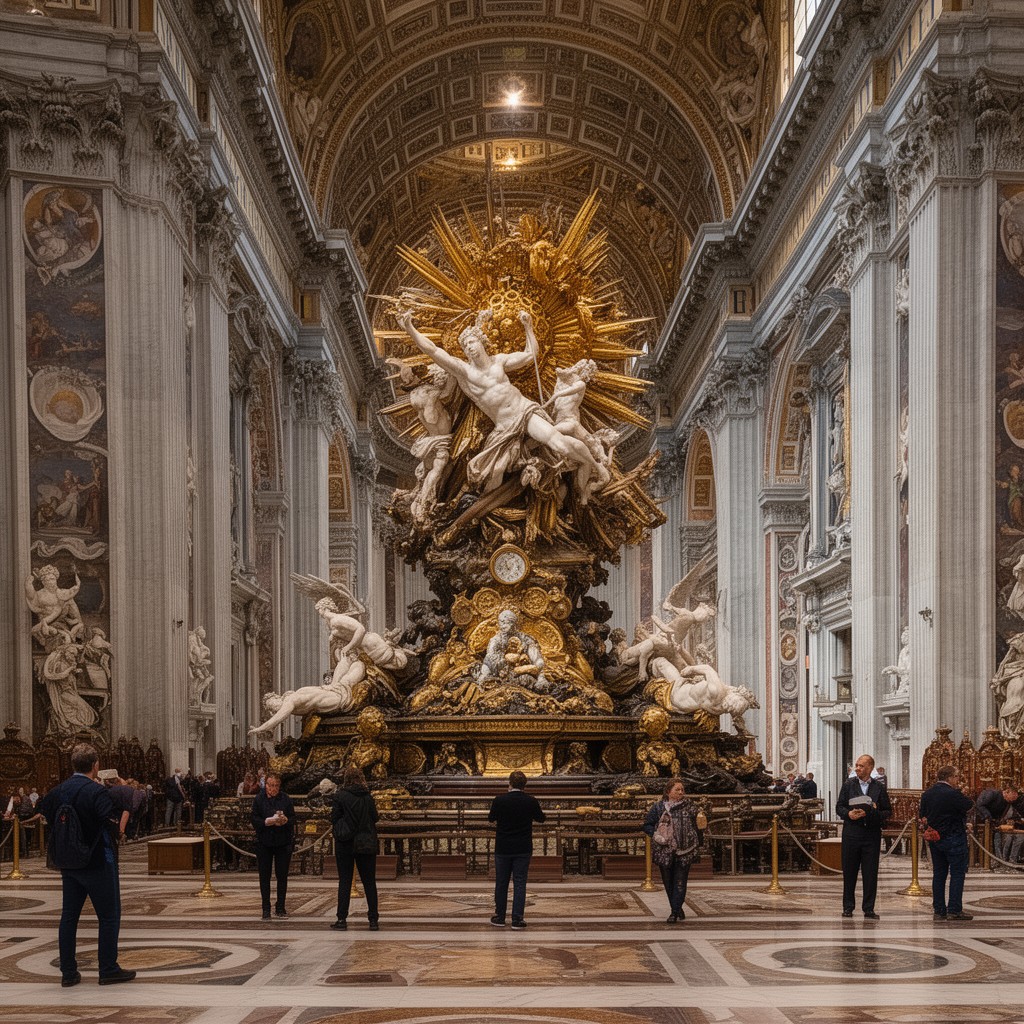 AI-generated illustration of Tomb of Pope Alexander VII