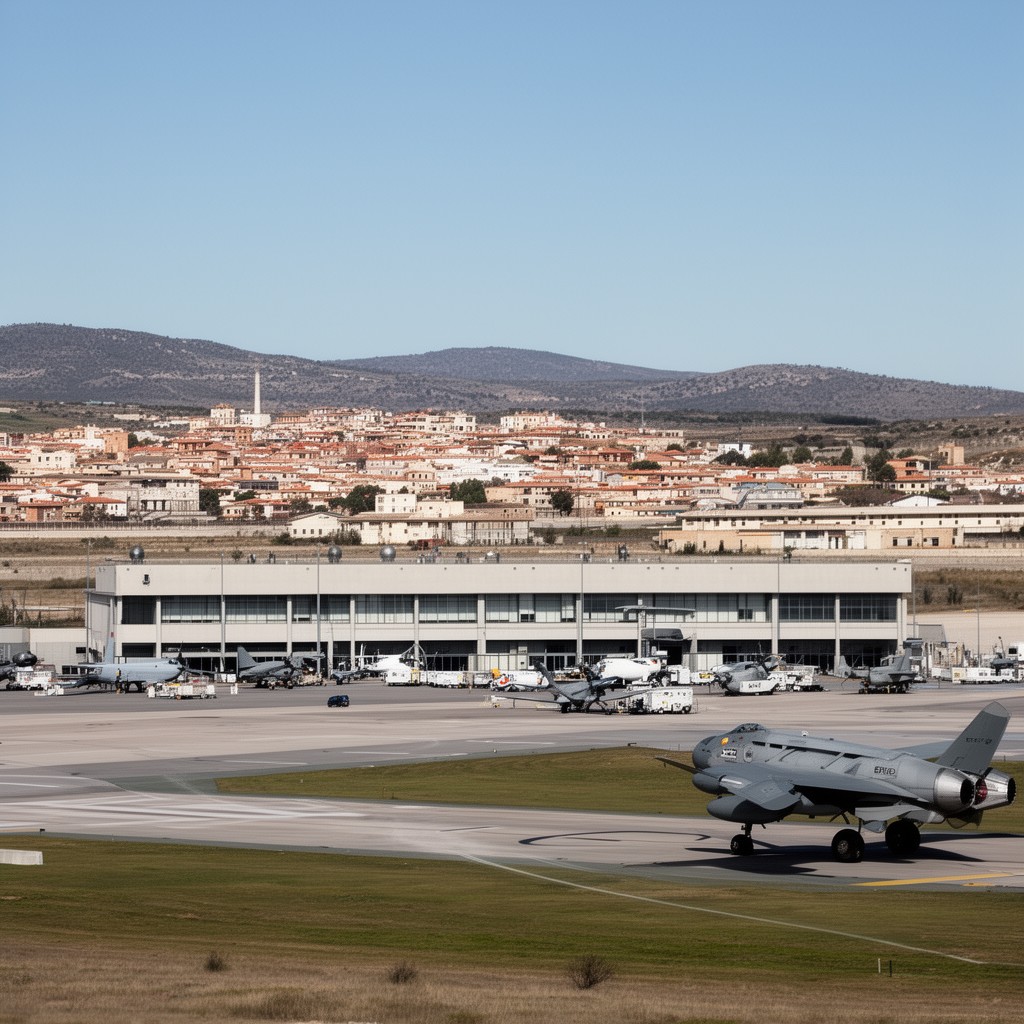 AI-generated illustration of Morón Air Base