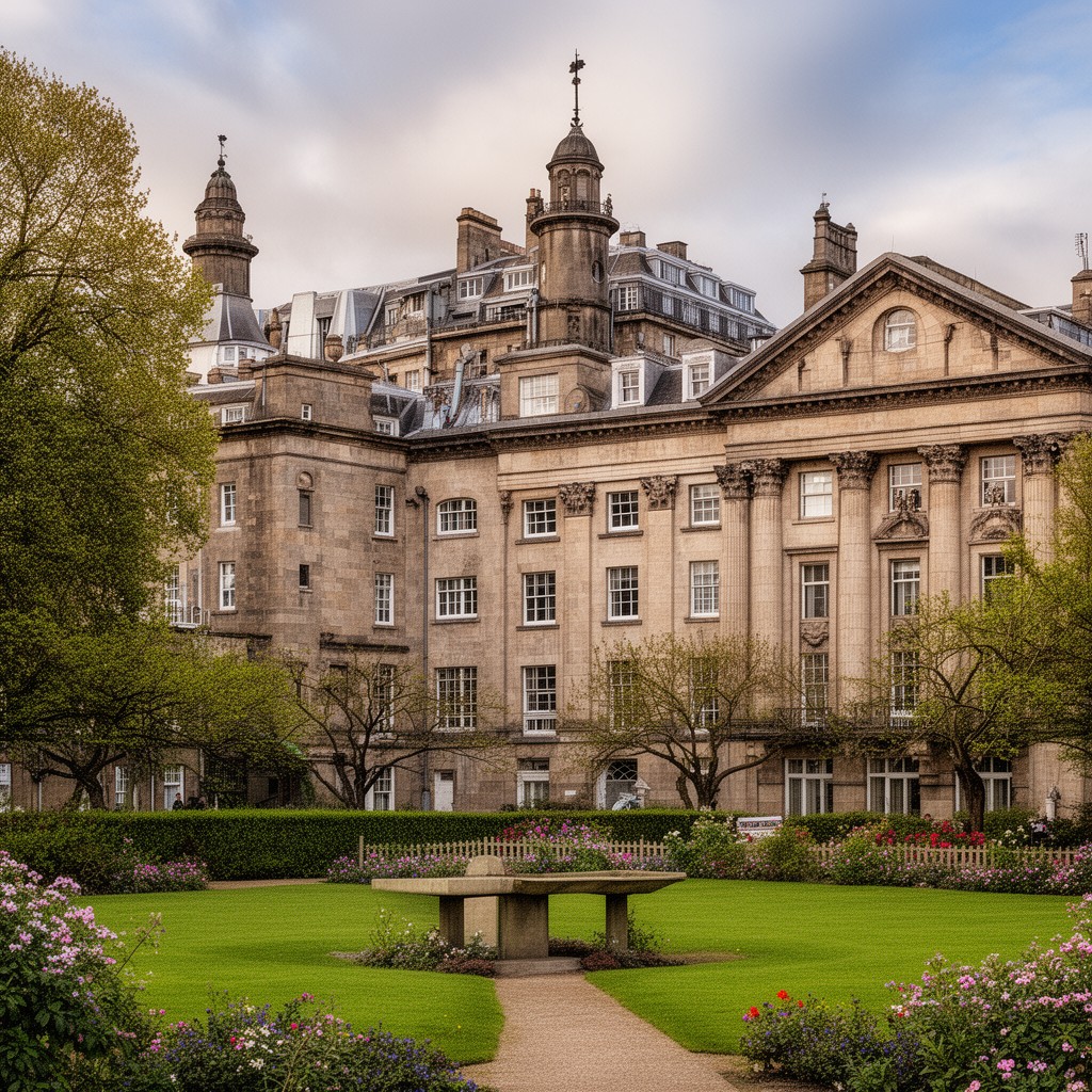 AI-generated illustration of Charlotte Square, Edinburgh