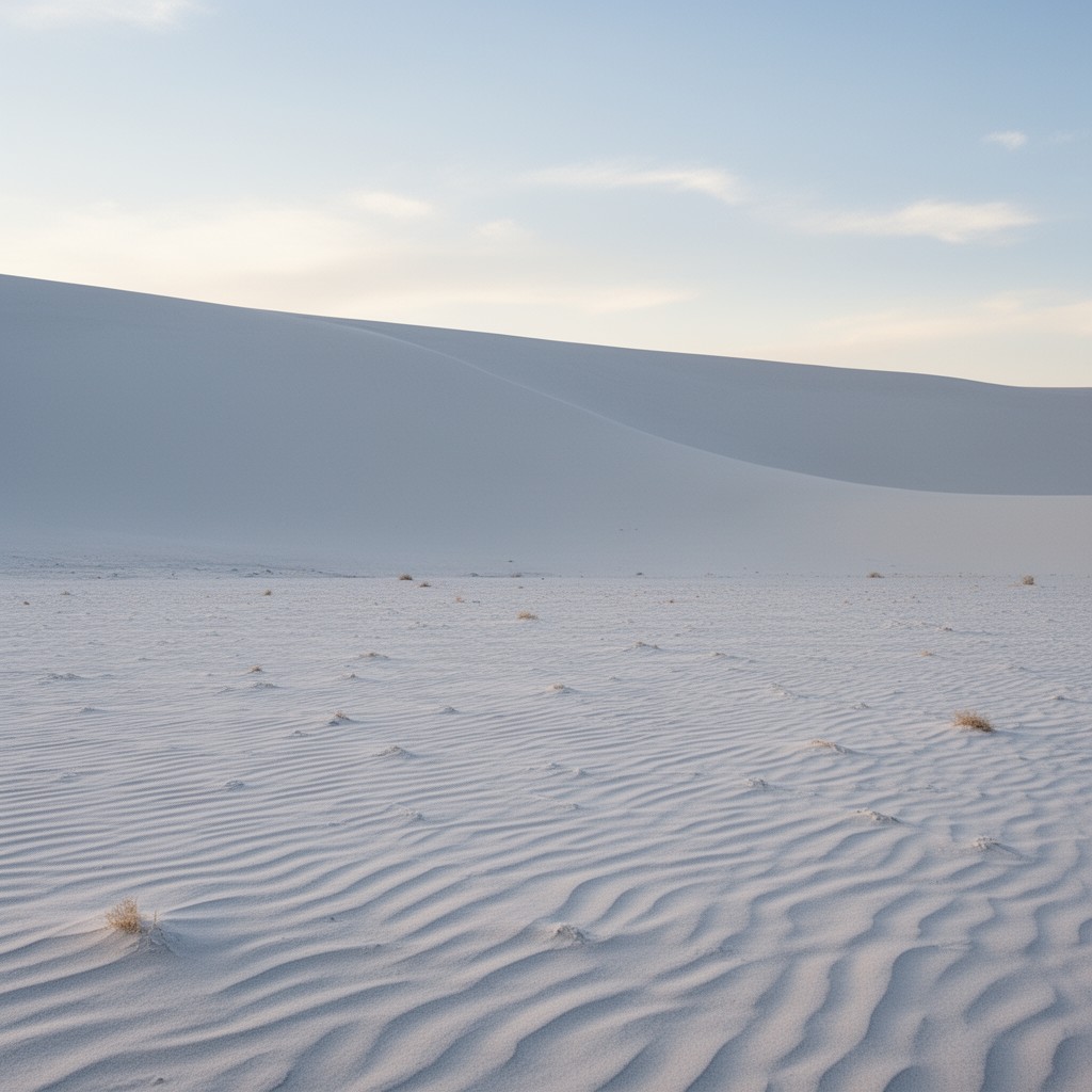 AI-generated illustration of White Sands National Park