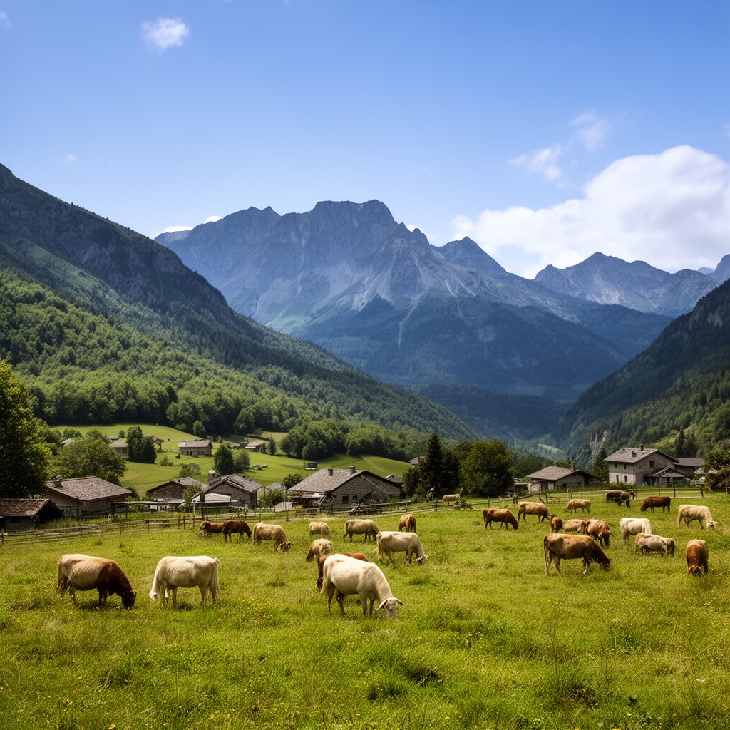 AI-generated illustration of Regional Natural Park of Pyrénées Ariégeoises