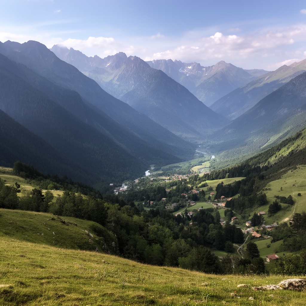 AI-generated illustration of Regional Natural Park of Pyrénées Catalanes